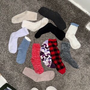 Assorted Colorful fuzzy socks